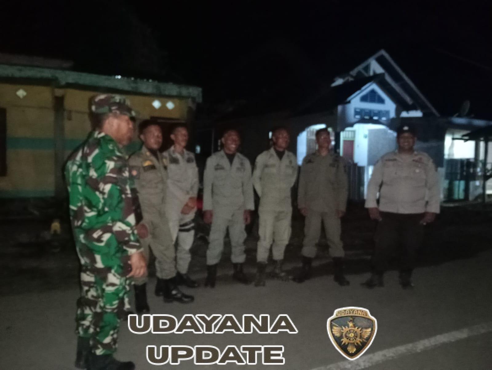 Posramil Sanggar Awasi Tempat Nongkrong Anak Muda Lewat Patroli Siskamling