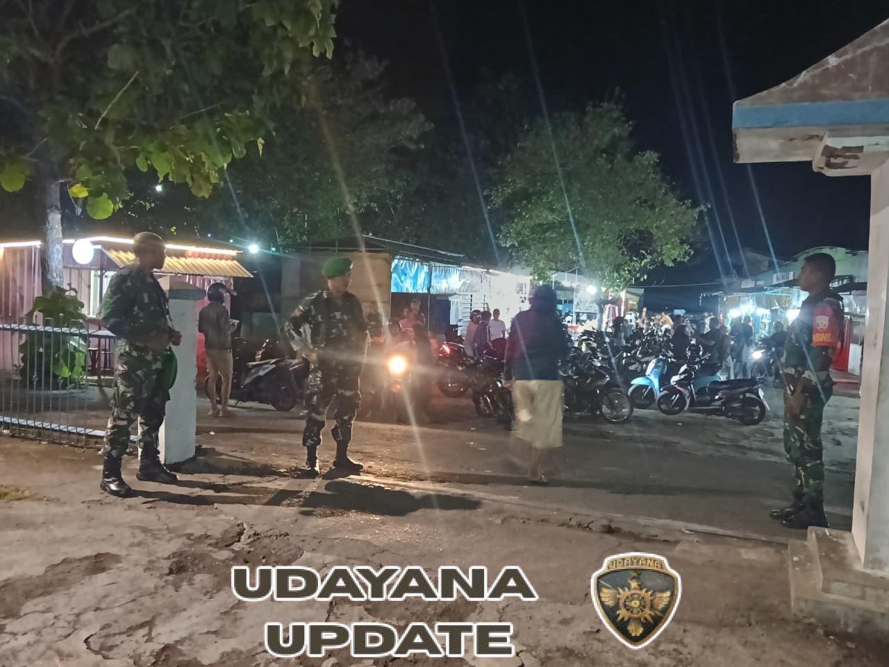 Patroli Malam Babinsa Koramil 1624-01 Wujudkan Wilayah Aman dan Kondusif