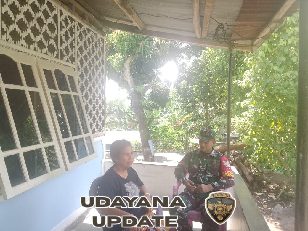 TNI Hadir di Tengah Masyarakat, Babinsa Wolowaru Gelar Komsos dan Pamwil