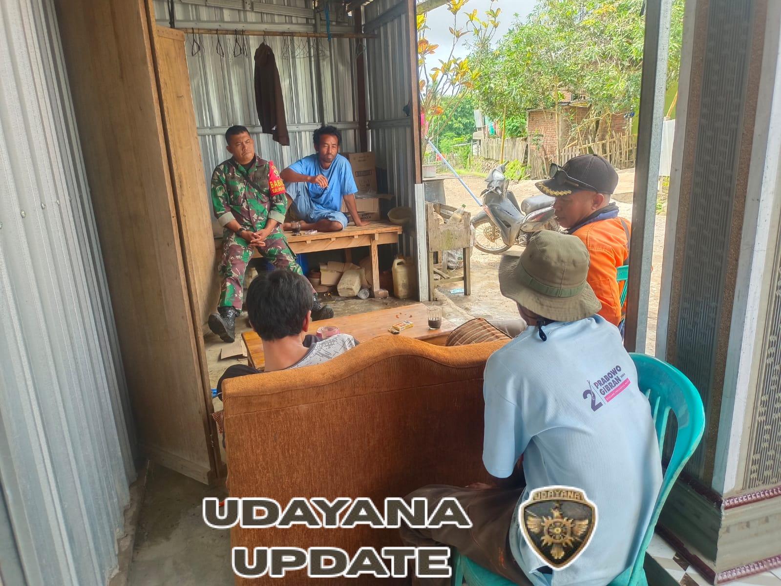 Serda Hendry Laksanakan Komsos untuk Jaga Kamtibmas Desa Mantar