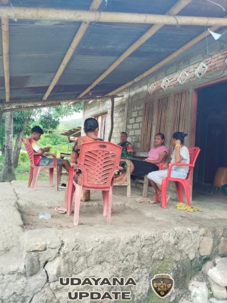 Hadir di Tengah Warga, Babinsa Kotabaru Ciptakan Rasa Aman dan Nyaman di Desa Tou Barat
