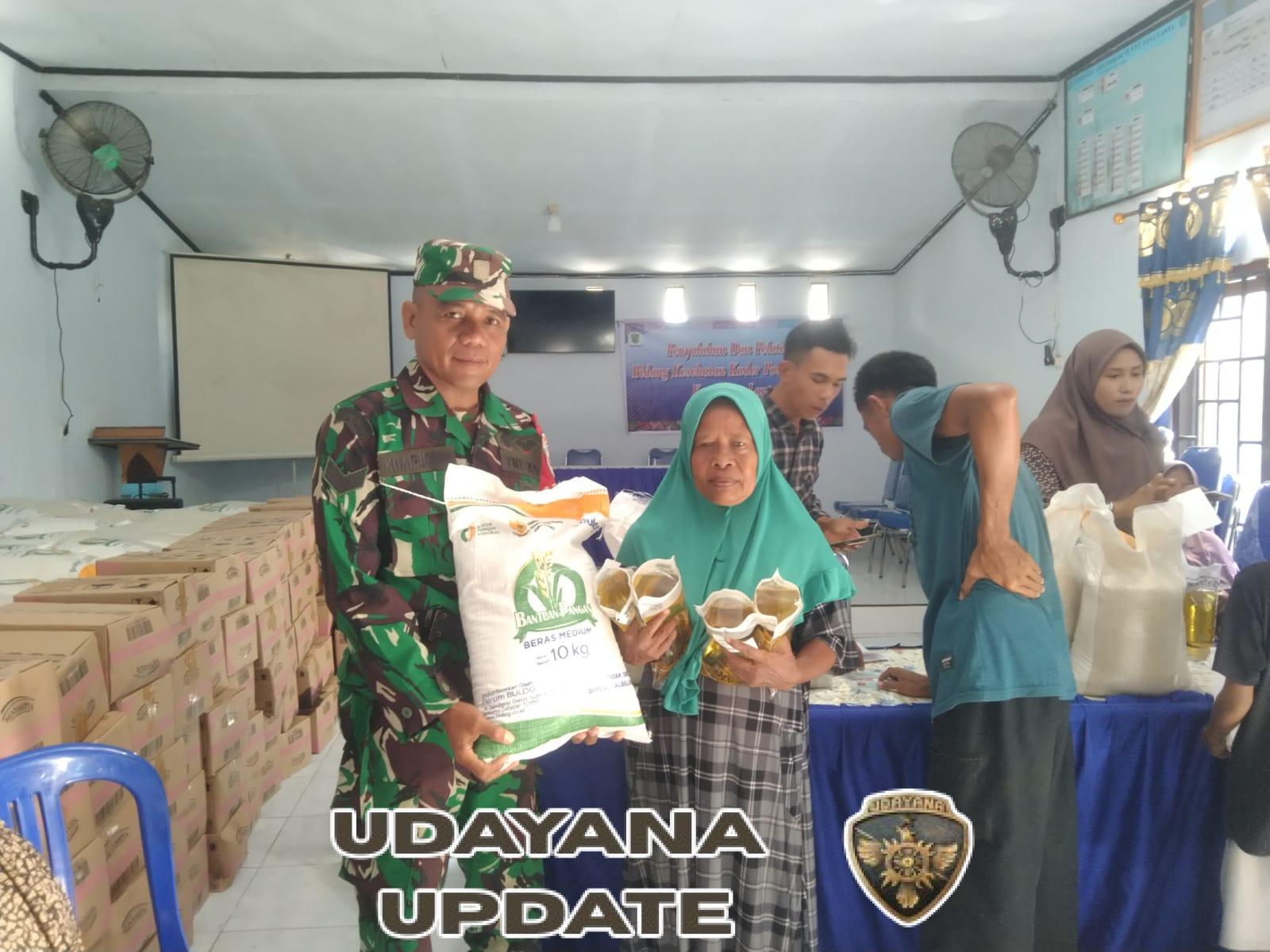 317 Kepala Keluarga di Desa Lanta Terima Bantuan Beras dan Bimoli