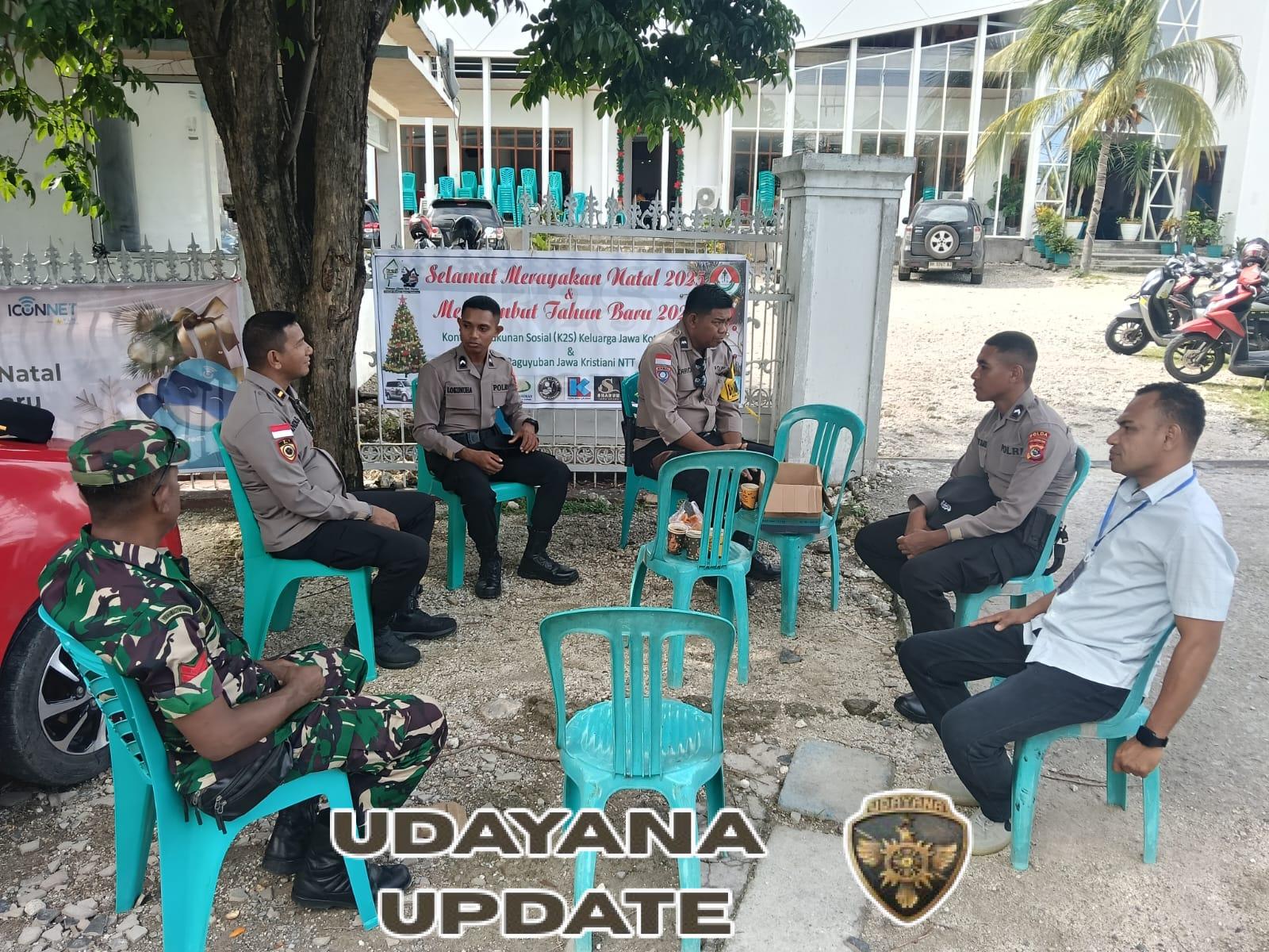 Babinsa Koramil Kupang Jaga Ibadah Natal Aman