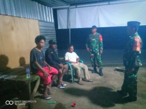 Kodim 1608/Bima Pantau Situasi Kota dan  Kabupaten Bima lewat Patroli Siskamling