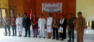 Babinsa Koramil 1627-02/Pantai Baru Hadiri Pelantikan Penjabat Kepala Desa di Rote Timur