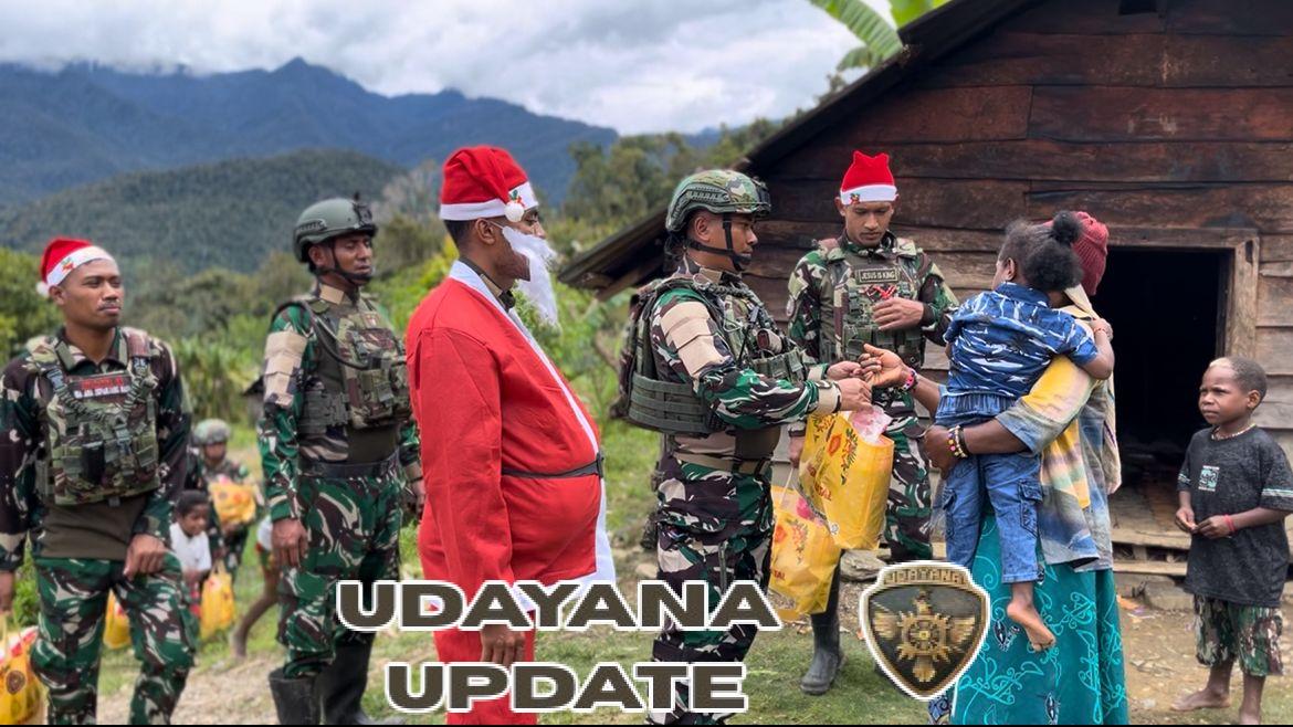 Bingkisan Natal, Bukti Negara Hadir di Papua Lewat Satgas Yonif 743/PSY