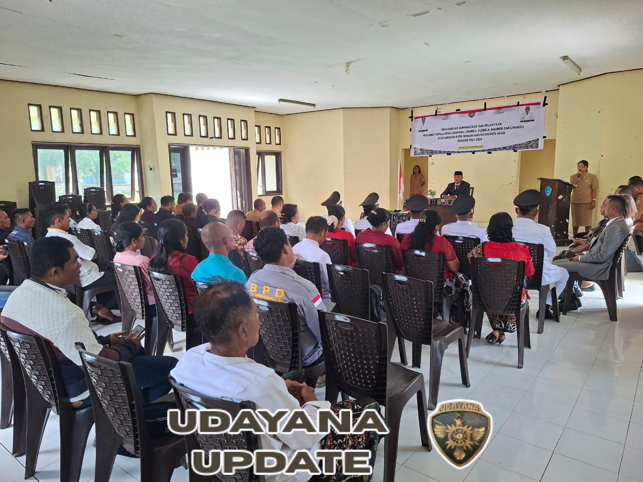 Babinsa Koramil 1627-01/Ba’a Hadiri Pelantikan Penjabat Kepala Desa se-Kecamatan Rote Tengah