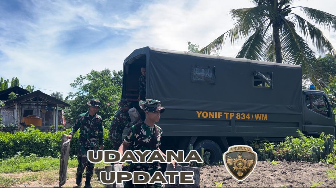 Sinergitas Yonif TP 834/WM Bersama Masyarakat Bangun Saluran Irigasi