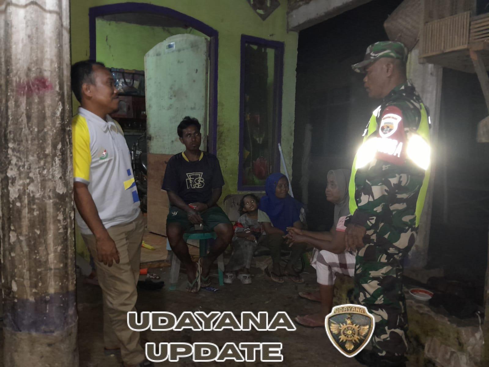 Ronda Malam Babinsa di Bima, Edukasi Pemuda Hindari Narkoba dan Perilaku Negatif