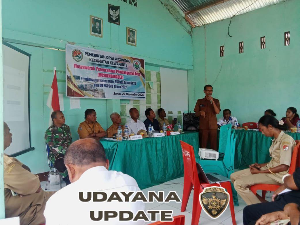 Dukung Pembangunan Desa, Babinsa Koramil 1603-04/Kwpt Ikuti Musrenbangdes