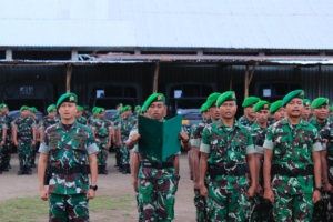 Danyonif TP 834/WM Pimpin Langsung Penerimaan Warga Baru Satuan