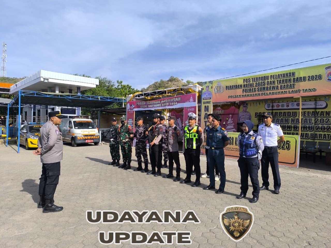 TNI–Polri dan Instansi Terkait Laksanakan Apel Gabungan Pengamanan Nataru di Pelabuhan Poto Tano