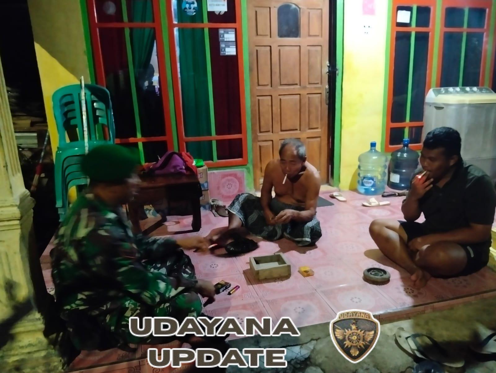 Piket Koramil Seteluk Laksanakan Patroli Malam Ciptakan Kamtibmas Kondusif