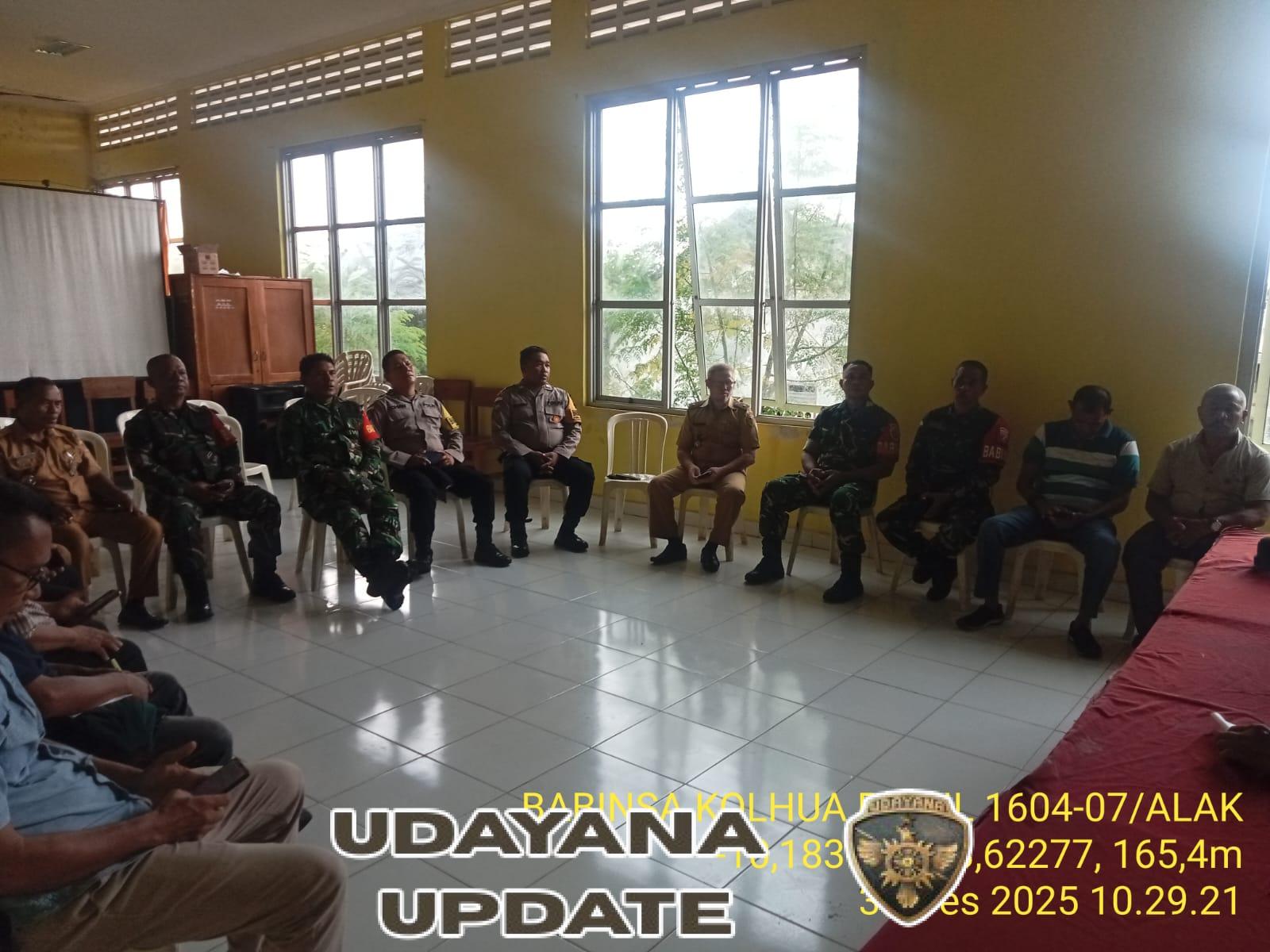 Babinsa Kolhua Hadiri Rakor Kamtibmas Jelang Tahun Baru