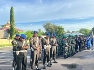 Sinergi TNI-Polri dan Lintas Agama, Apel Gabungan Pengamanan Tahun Baru Digelar di Polres Sumba Timur