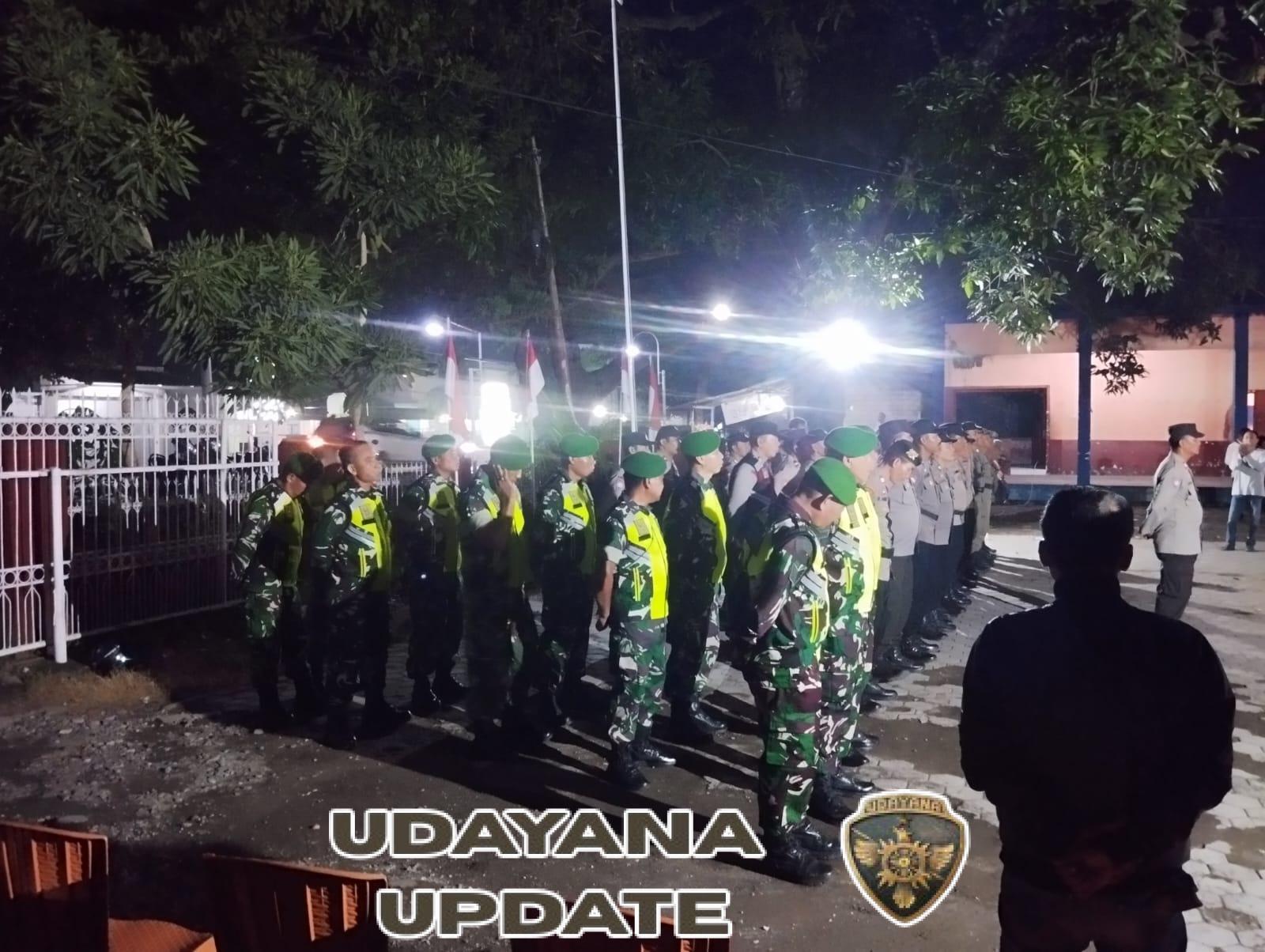 ‎Danramil Keruak Pimpin Patroli Gabungan Amankan Malam Pergantian Tahun Baru