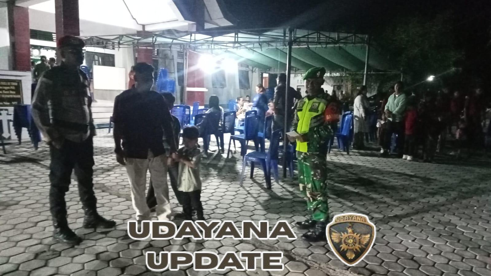 Babinsa Koramil Batutua dan Polsek Rote Barat Daya Gelar Apel Gabungan Amankan Ibadah Tutup Tahun