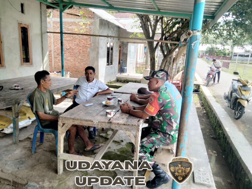 Perkuat Kedekatan dengan Warga, Babinsa Tebo Pantau Kondisi Wilayah