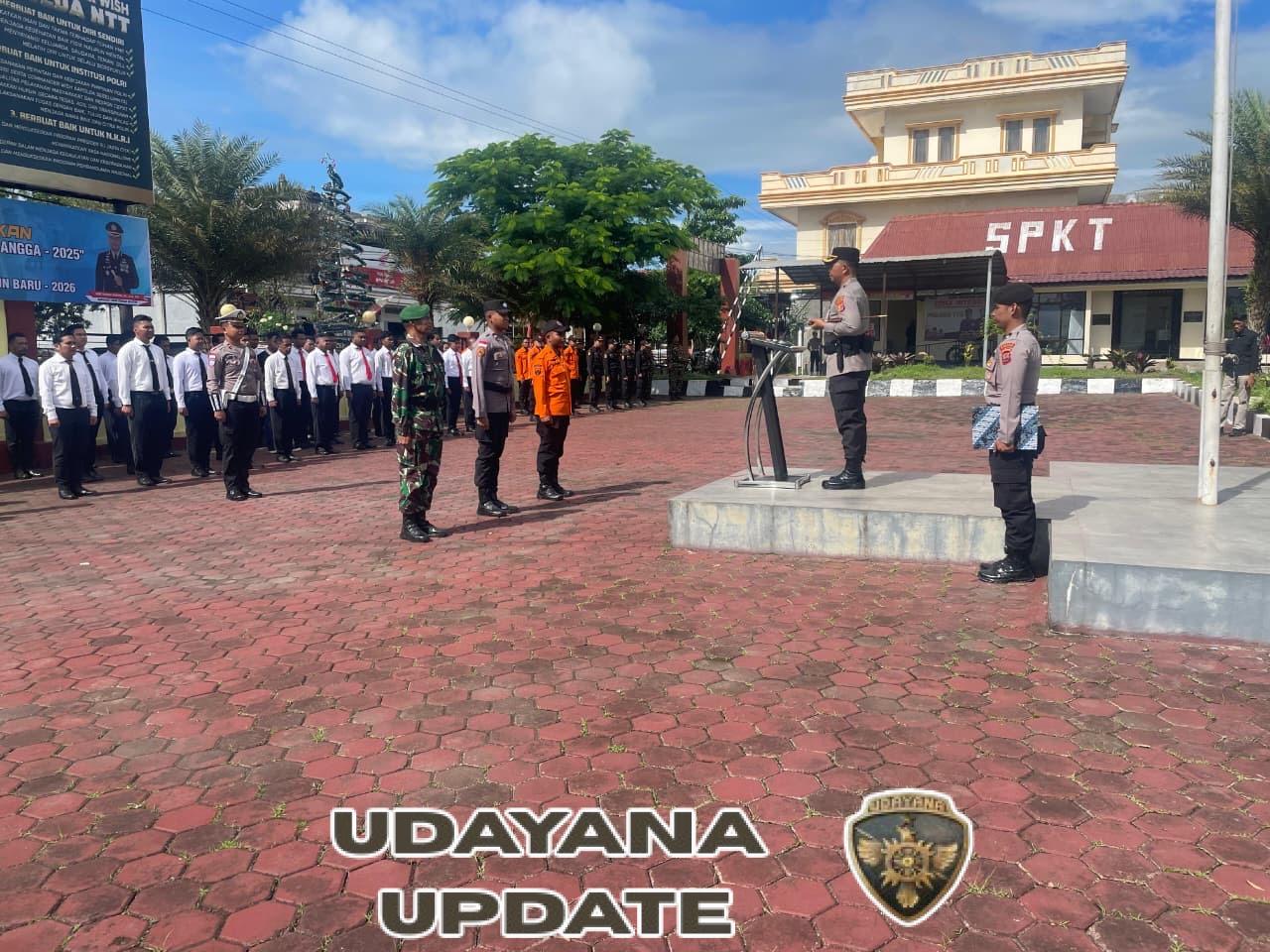 Polres TTS Gelar Apel Operasi Lilin Turangga 2025, Kapolres Tegaskan Komitmen Pengamanan Nataru