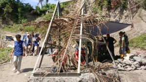 Gotong Royong Lintas Sektor Percepat Pembangunan Jembatan Gantung Dusun Lekok