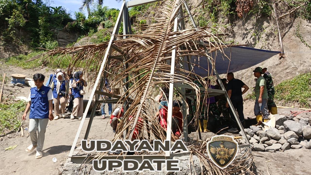 Gotong Royong Lintas Sektor Percepat Pembangunan Jembatan Gantung Dusun Lekok