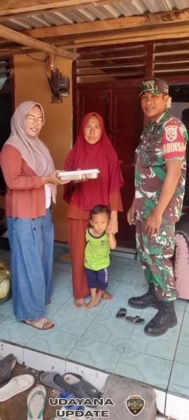 Babinsa Koramil Jereweh Dampingi Program Makan Bergizi Gratis di Desa Belo