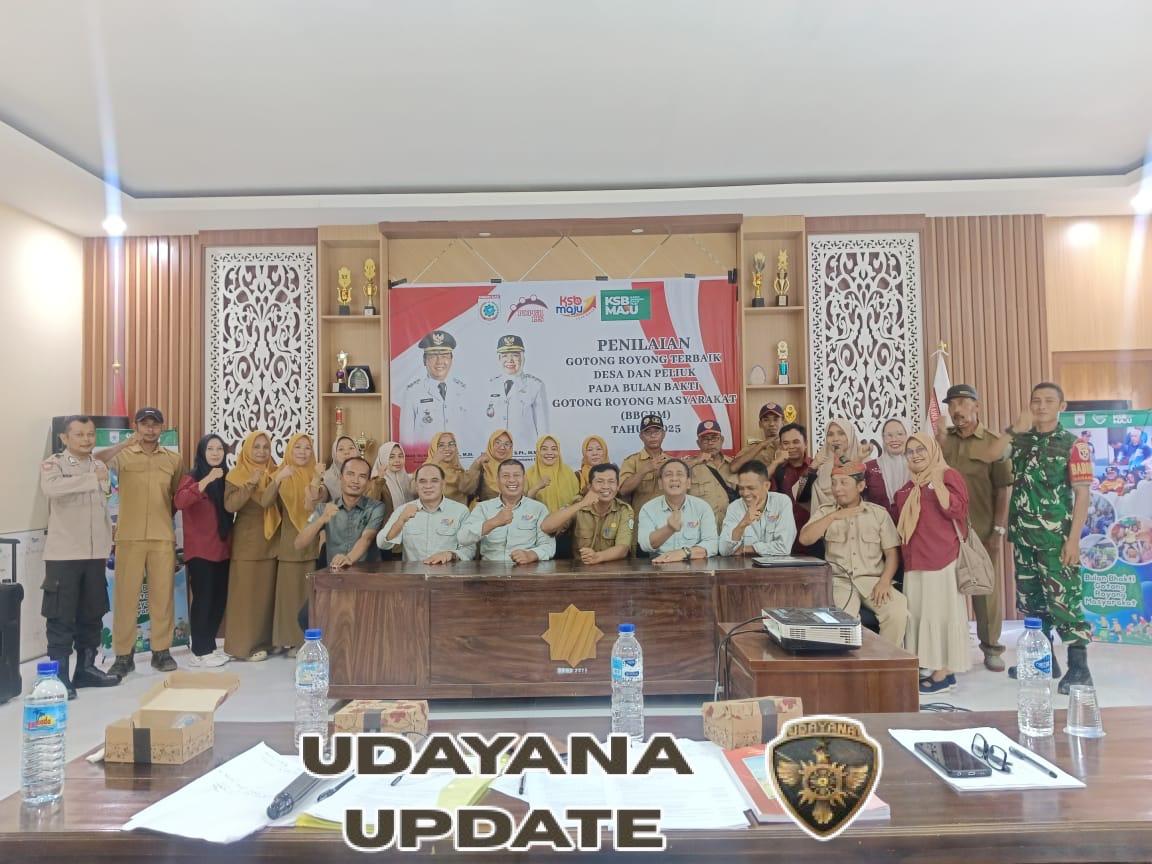 Babinsa Desa Mura Dampingi Lomba Gotong Royong Terbaik Desa dan Peliuk BBGRM 2025