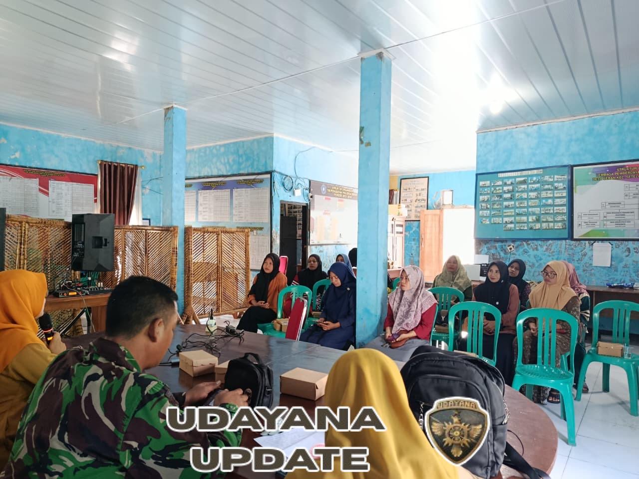 Babinsa Desa Seran Hadiri Penyuluhan Edukasi Stunting bagi Calon Ibu