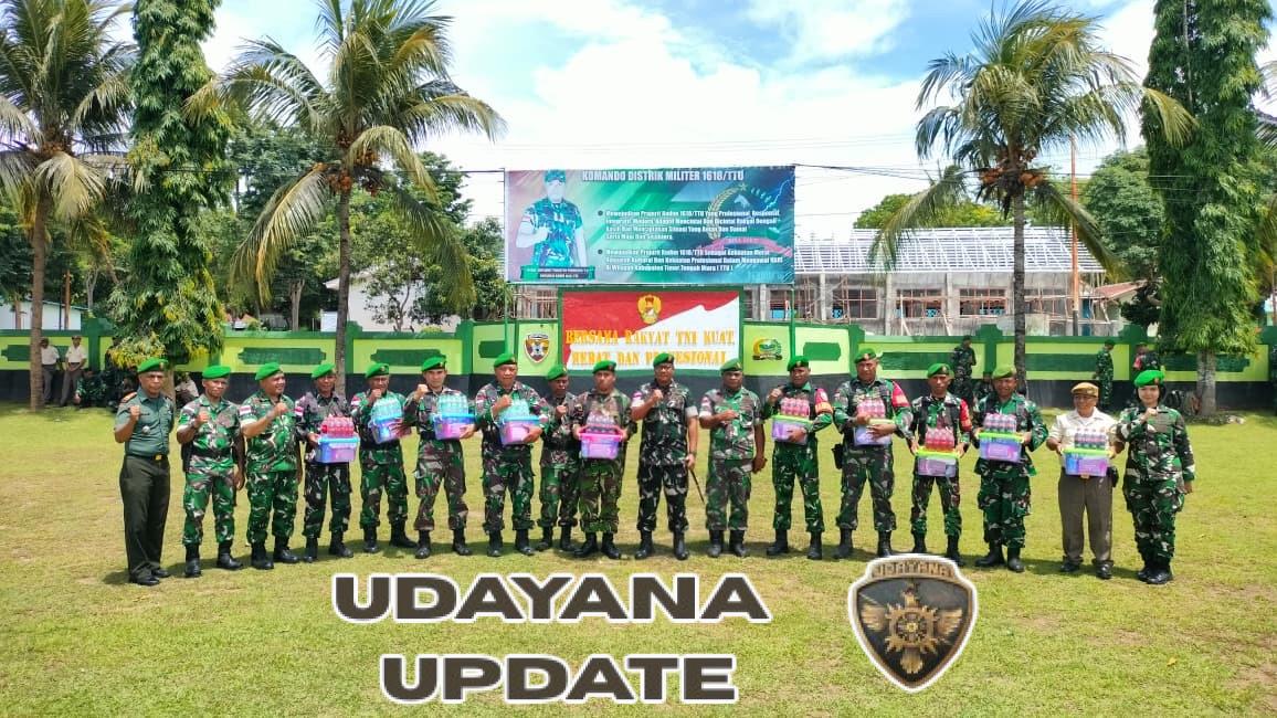 Sentuhan Kepemimpinan Dandim 1618/TTU, Bingkisan Nataru Hangatkan Kebersamaan Satuan