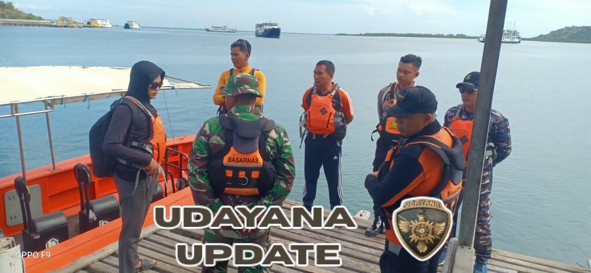 Anggota Koramil 1628-04/Poto Tano Turut Aktif dalam Pencarian Korban Lompat ke Laut KMP Belida