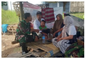 Babinsa Aikmel Utara Gelar Komsos untuk Pererat Silaturahmi dan Jaga Kamtibmas