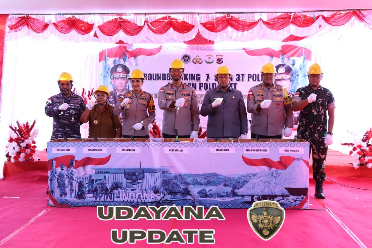 Dandim 1618/TTU Letkol Arm Didit Prasetyo Purwanto Hadiri Groundbreaking SPPG Polri 3T di Haulasi