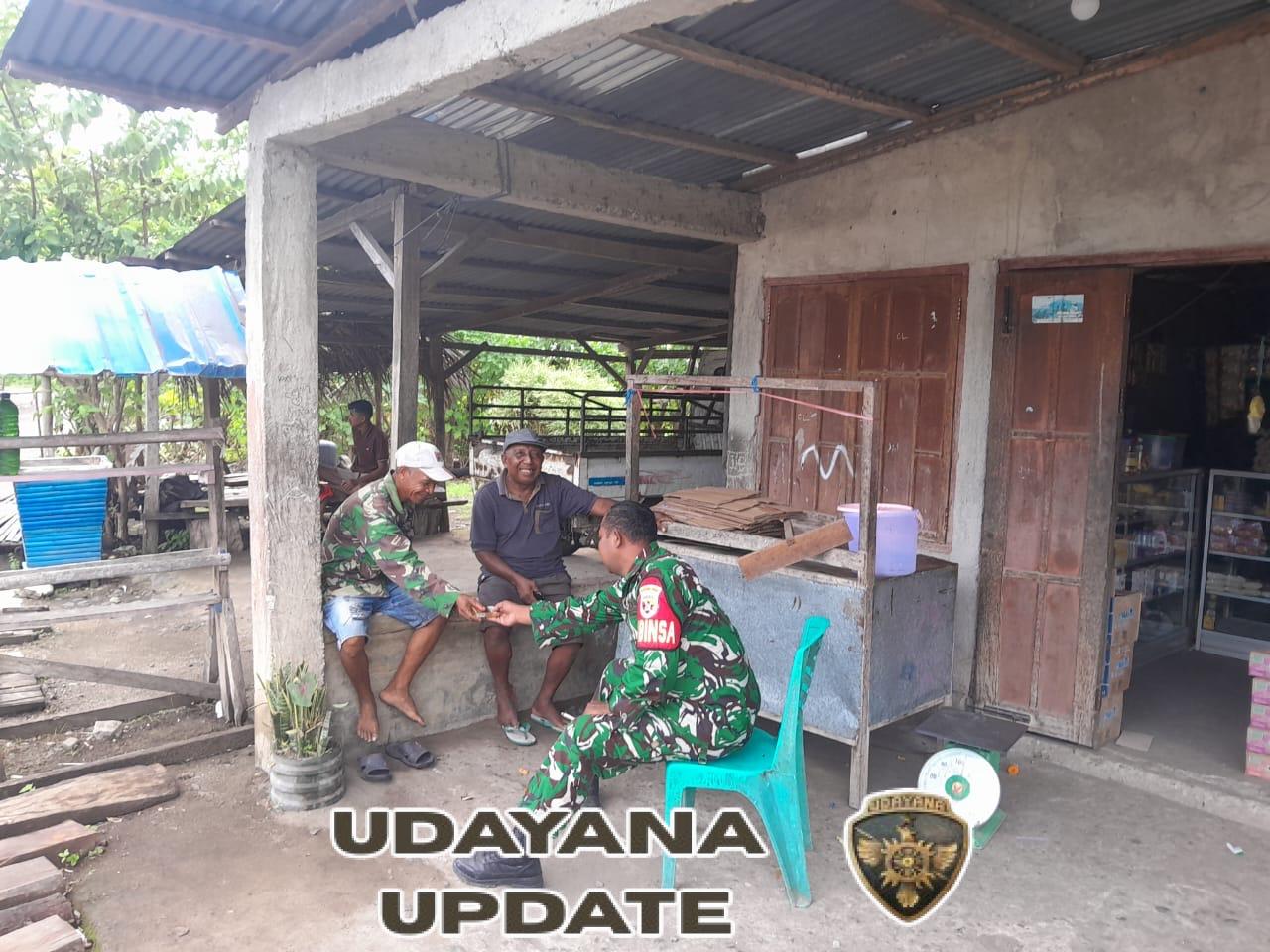 Babinsa Koramil 1602-04/Maurole Laksanakan Komsos dan Pamwil di Desa Niopanda