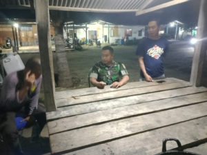 Koramil 1628-04/Poto Tano Gelar Patroli Malam dan Siapkan Sejumlah Kegiatan Pembinaan Wilayah