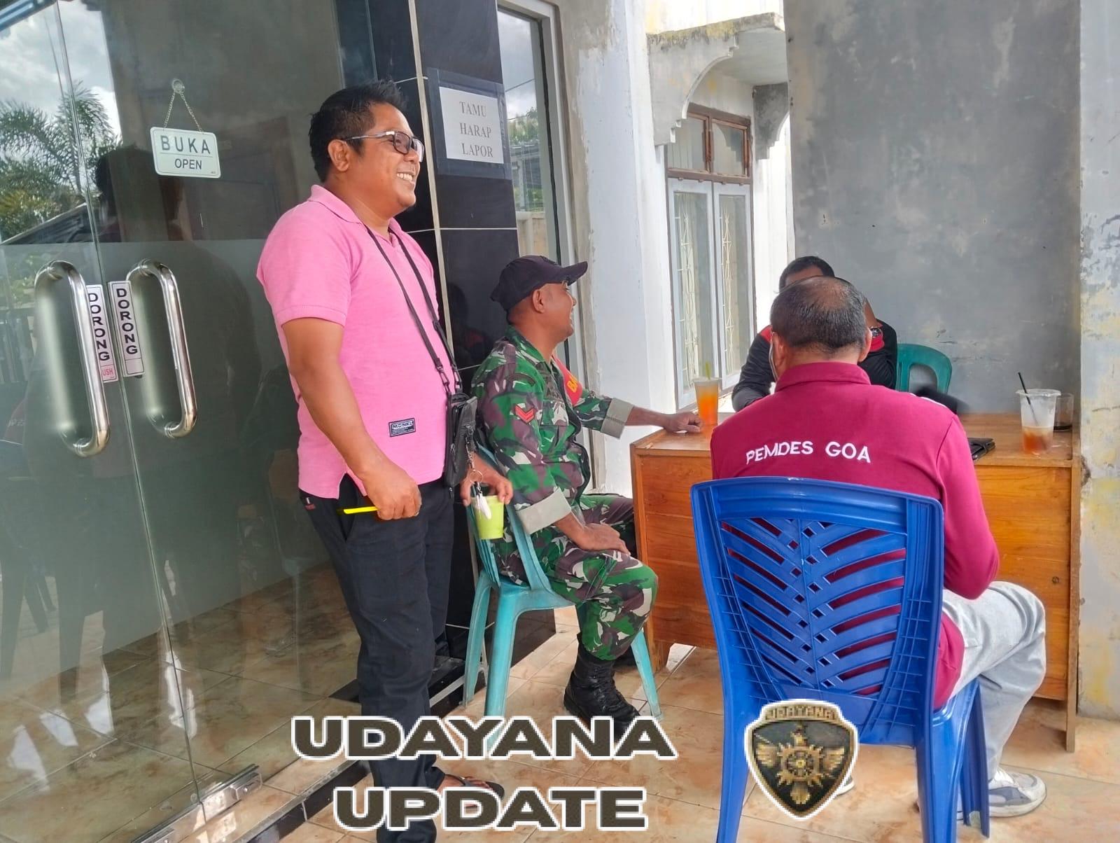 Babinsa Goa Laksanakan Patroli Wilayah dan Komsos dengan Warga