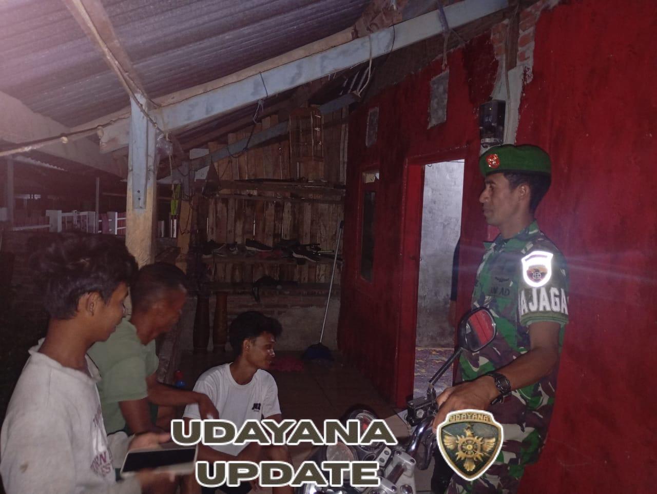 Koramil Sekongkang Gelar Patroli Malam, Jaga Kondusivitas Wilayah Binaan