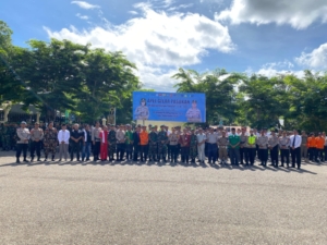 Sinergi Pengamanan Nataru, Kodim 1618/TTU Hadir dalam Apel Gelar Pasukan Operasi Lilin 2025