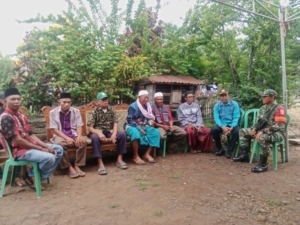 Babinsa Lanci Jaya Hadiri Akad Nikah Warga Sekaligus Lakukan Komsos dan Monitoring Wilayah