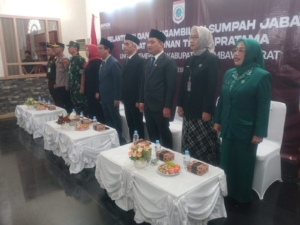 Kasdim 1628/KSB Hadiri Pelantikan Pejabat Tinggi Pratama, Bupati Tekankan Transformasi Pelayanan Publik
