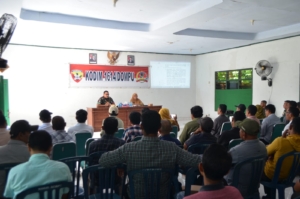 Kodim 1614/Dompu Paparkan Progres Pembangunan Koperasi Desa/Kelurahan Merah Putih