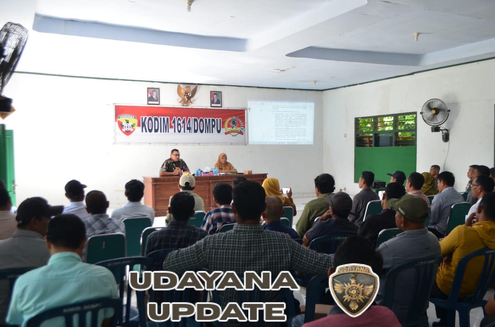 Kodim 1614/Dompu Paparkan Progres Pembangunan Koperasi Desa/Kelurahan Merah Putih