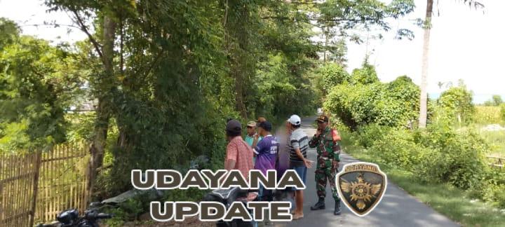 Babinsa Jambu Lakukan Pemeriksaan Pagar Lahan Bersama Perangkat Desa