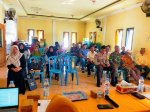 Babinsa Desa Air Suning Sertu Ruslin Dorong Percepatan Pembangunan Desa pada Rapat Penetapan RPJMDes 2023–2030