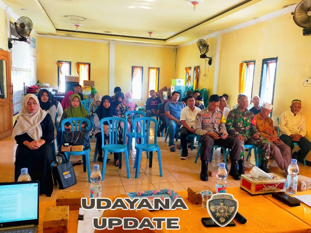 Babinsa Desa Air Suning Sertu Ruslin Dorong Percepatan Pembangunan Desa pada Rapat Penetapan RPJMDes 2023–2030