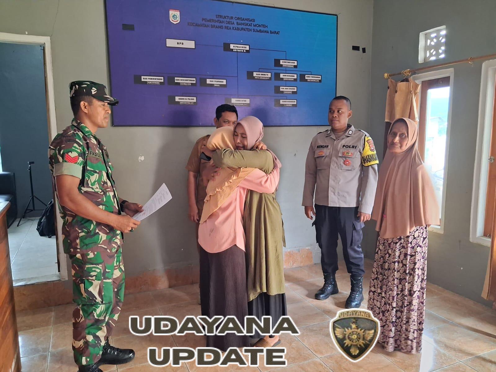 Anggota Koramil Taliwang Fasilitasi Mediasi Warga Terkait Perselisihan Pencemaran Nama Baik