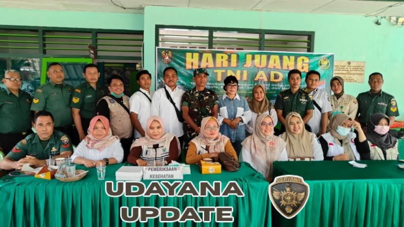 Kodim Loteng Gelar Pengobatan Masal Pringati Hari Juang TNI AD