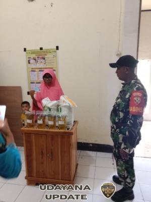 Babinsa Desa Goa Koptu Agus Dermawan Pimpin Pendampingan Penyaluran Bantuan Pangan untuk 108 Warga