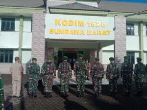 Kodim 1628/Sumbawa Barat Gelar Apel Pagi Gabungan Pengamanan Tahun Baru 2026