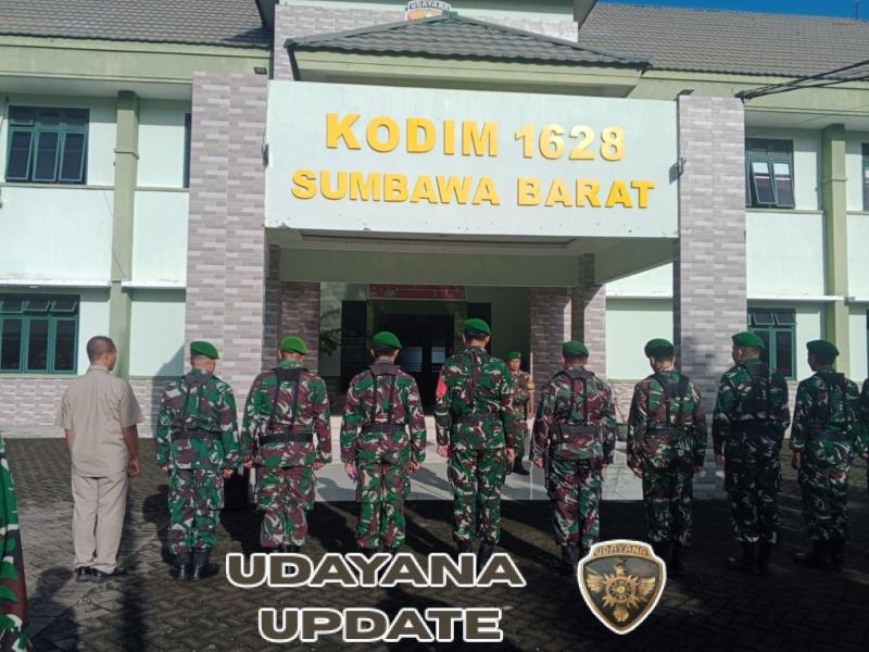 Kodim 1628/Sumbawa Barat Gelar Apel Pagi Gabungan Pengamanan Tahun Baru 2026