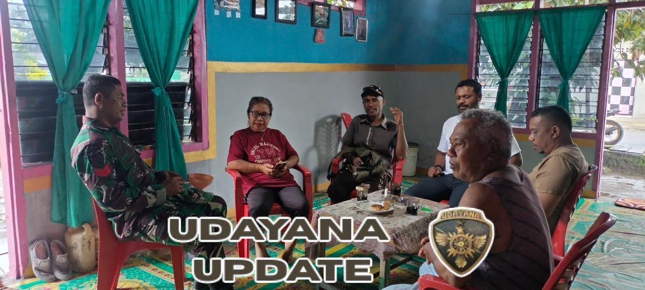 Babinsa Wetabua Laksanakan Komsos dan Pemantauan Wilayah di Teluk Mutiara